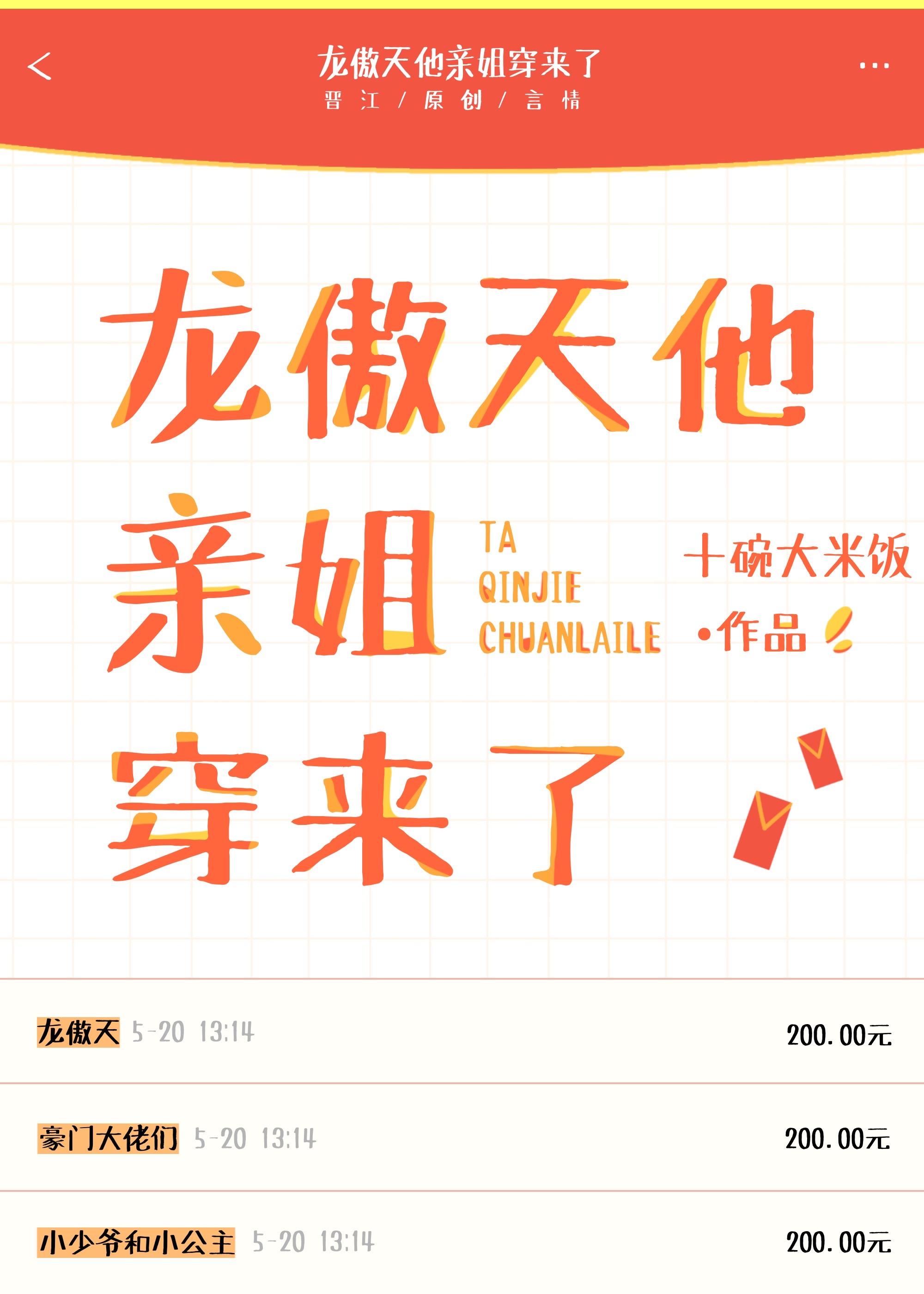 龙傲天他亲姐穿来了最新章节更新时间表
